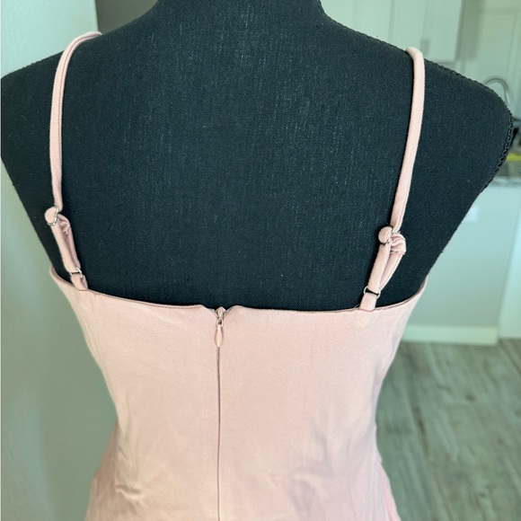 Lulus Drinks on Me Mauve Pink Sleeveless Pleated Bodycon Dress Size M - Picture 12 of 15